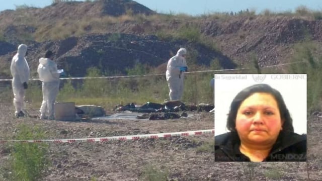 La imagen es la de María Aida Oliva, la víctima, cuyo cuerpo fue encontrado esta mañana en la zona de Papagayos.