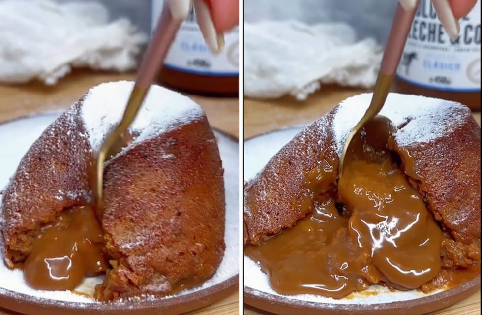 Cómo hacer volcán de dulce de leche con tres ingredientes: la receta en 4 pasos