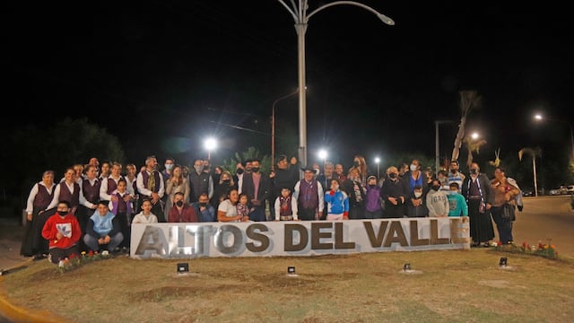 Inauguraron un cartel de ingreso al barrio.