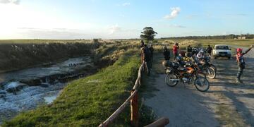 La Huella Moto Turismo: Imagen de archivo