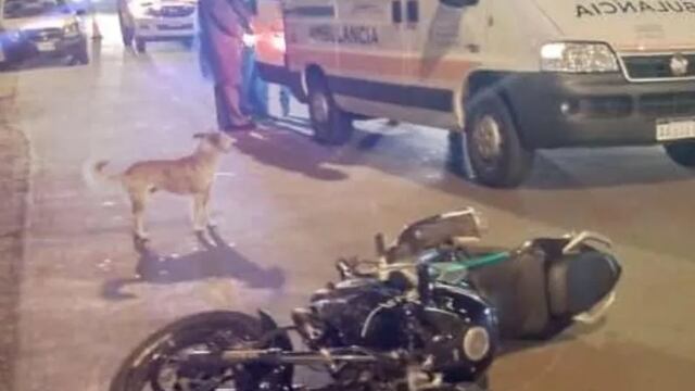 El peatón atropellado sufrió una fractura expuesta en su pierna derecha.