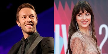 Chris Martin y Dakota Johnson