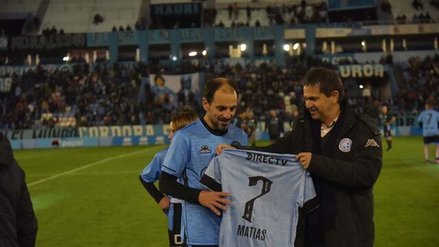 Matías Gigli se puso la camiseta de Belgrano. Y no se la sacó más...