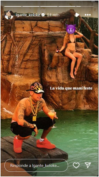 La tremenda indirecta que L-Gante le mandó a Mauro Icardi tras el video sin censura