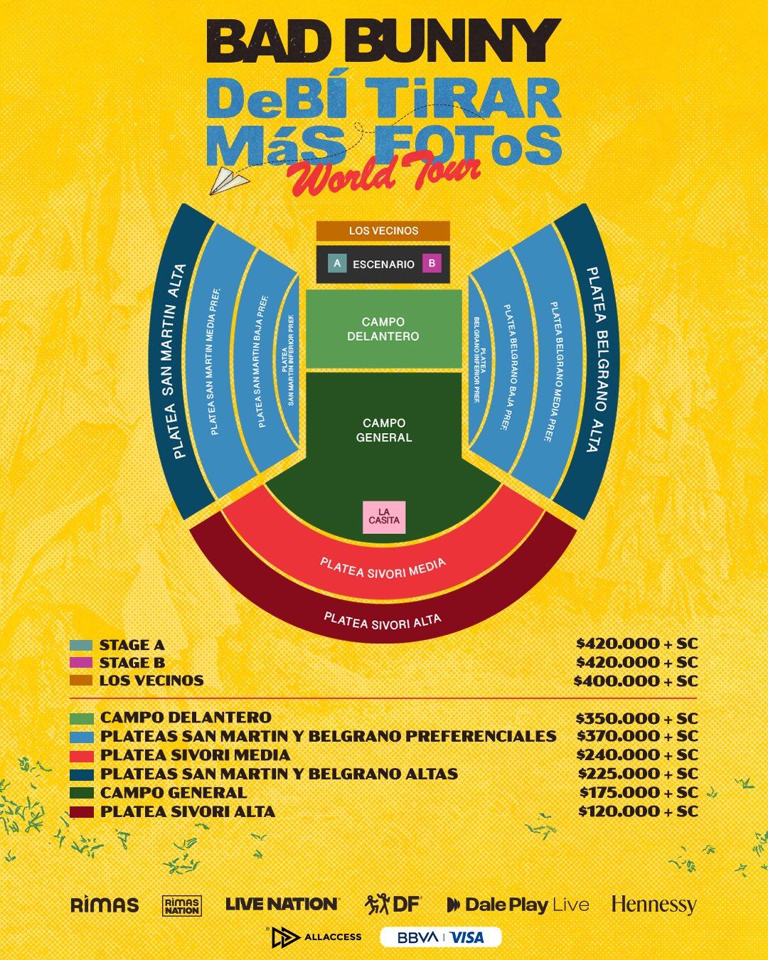 Bad Bunny en River 2026: precios de las nuevas entradas y cómo comprarlas para verlo en Argentina