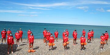 El cuerpo de guardavidas se encuentra en plena actividad