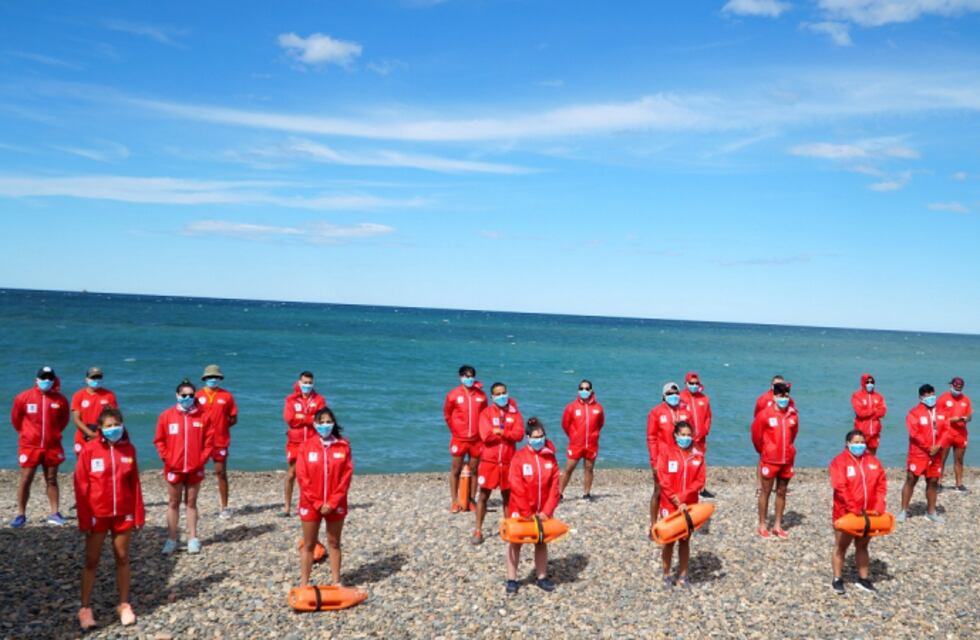 El equipo de  guardavidas se encuentra en plena actividad