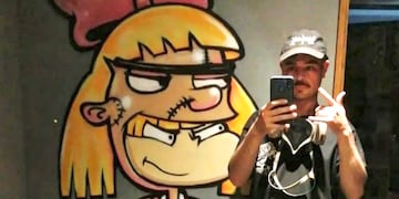 Sus murales representan personajes de su infancia y de muchos.