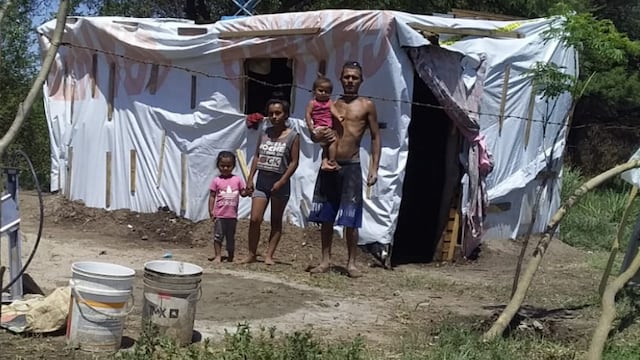 Dramática situación de una familia que vive en condiciones edilicias alarmantes.