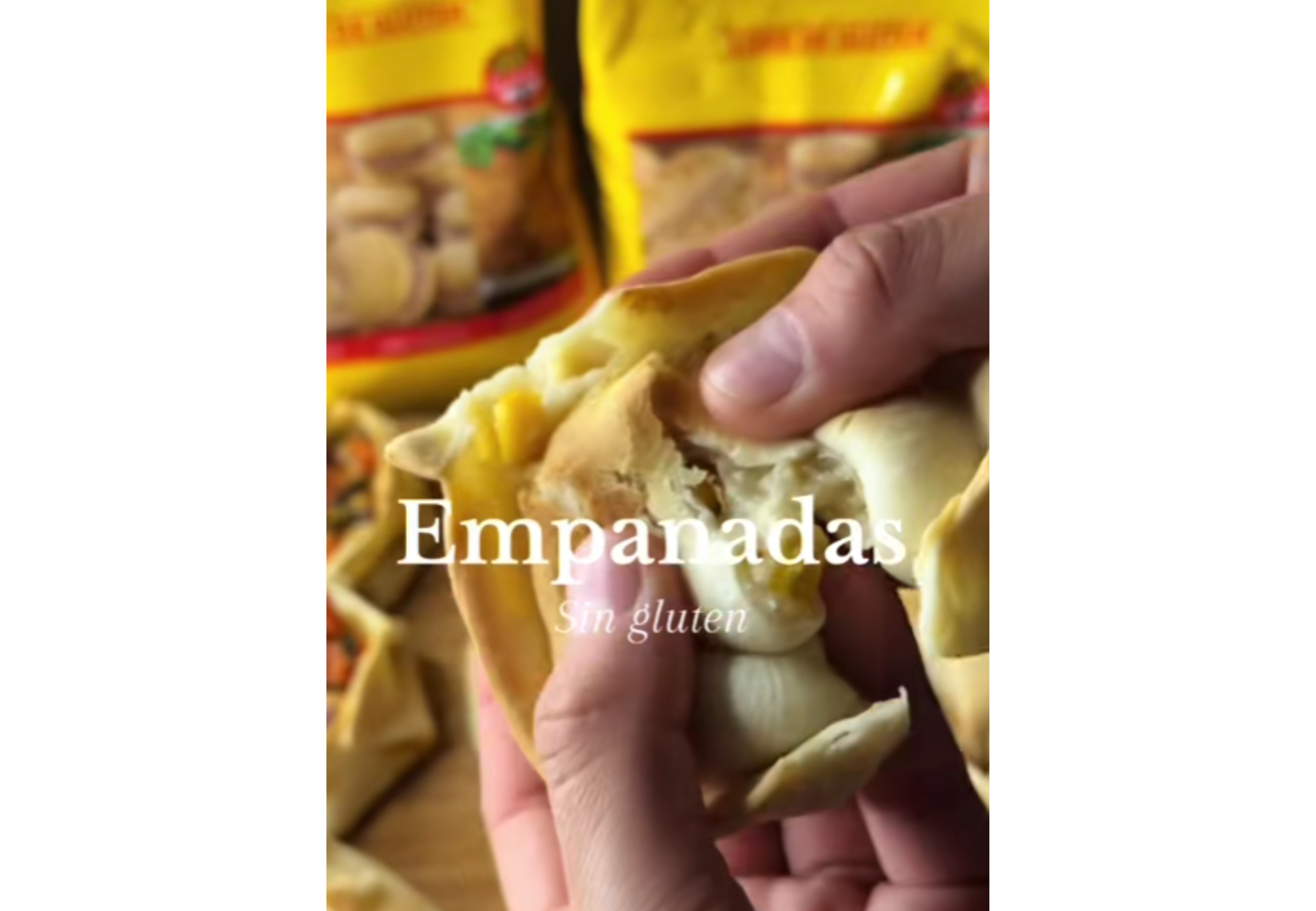 Empanadas sin gluten.