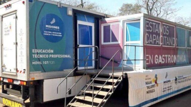 Saquearon un aula móvil en Eldorado.
