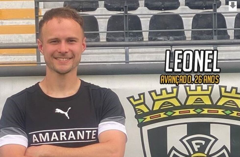 Leonel Aubán futbolista de Arroyito, seguirá su carrera en el Club Amarante de Portugal