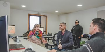 Romano visitó el Centro de Monitoreo para conocer su funcionamiento