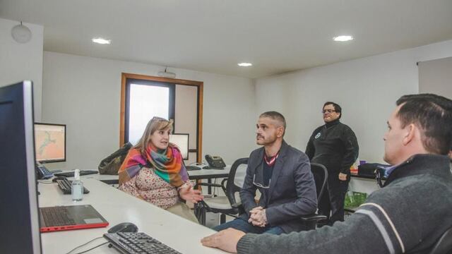 Romano visitó el Centro de Monitoreo para conocer su funcionamiento