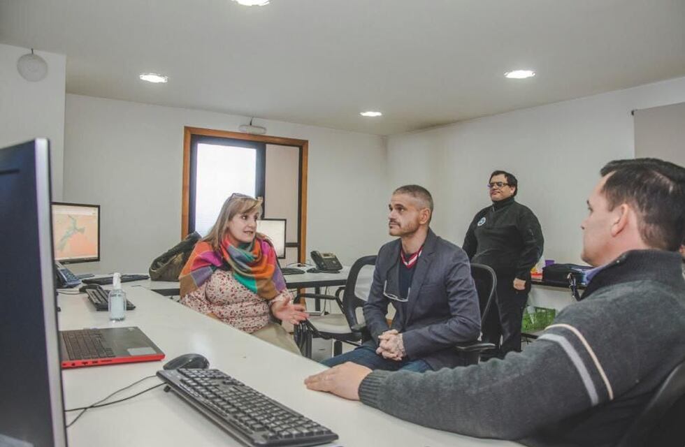 Romano visitó el Centro de Monitoreo para conocer su funcionamiento