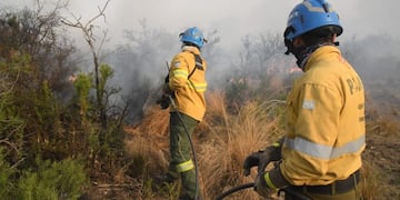 Incendios: hubo reinicios en Punilla y continúa el combate contra el fuego en Chancaní. (Gobierno de Córdoba)
