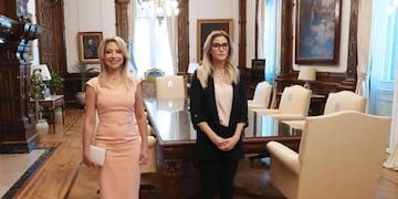 Fabiola Yáñez y Sofía Pacchi (Archivo)