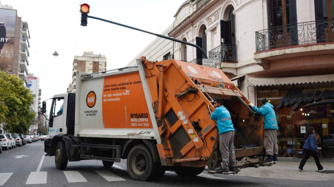Camión recolector de residuos de Rosario