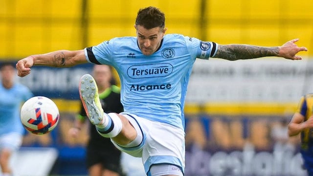 Vegetti marcó el 1 a 1 para Belgrano ante Atlanta (Federico López Claro)