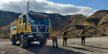 La zona del Cerro Arco y El Challao son base para los brigadistas del Plan Provincial de Manejo del Fuego. Controlan y previenen incendios forestales. Gentileza GdM