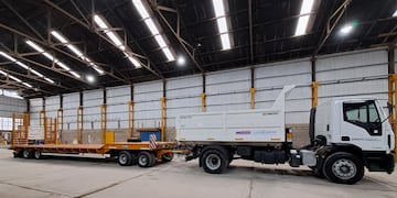 el Ente Vial presentó nueva maquinaria adquirida con una inversión conjunta entre la Comisión y el Municipio