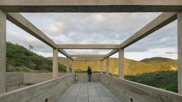 Una obra arquitectónica que se encuentra en medio de las sierras de Córdoba.