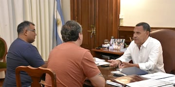 El ministro de gobierno, Regino Amado se reunió con dirigentes de UATRE