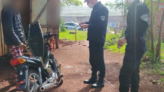 Recuperan una motocicleta robada en Oberá.