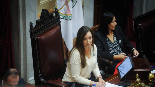 Victoria Villarruel, presidenta del Senado. Foto Federico Lopez Claro