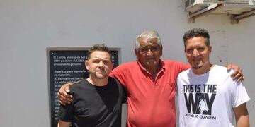 Falcón con el Concejal Ribetti y Emlio Iosa