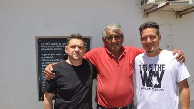 Falcón con el Concejal Ribetti y Emlio Iosa