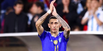 Ángel Di María fue el capitán de Argentina en el amistoso con Costa Rica.