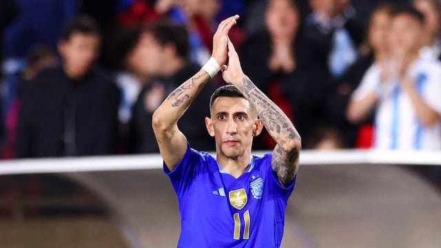 Ángel Di María fue el capitán de Argentina en el amistoso con Costa Rica.
