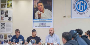 El secretario de Articulación Política y Relaciones Parlamentarias Omar Becerra y el secretario de Gobierno César Molina, mantuvo una reunión con representantes de las distintas Fuerzas de Seguridad.