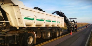 Se realizan trabajos en Ruta 3, en cercanías de Monte Hermoso y Pehuen Co.