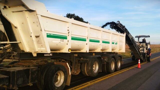 Se realizan trabajos en Ruta 3, en cercanías de Monte Hermoso y Pehuen Co.