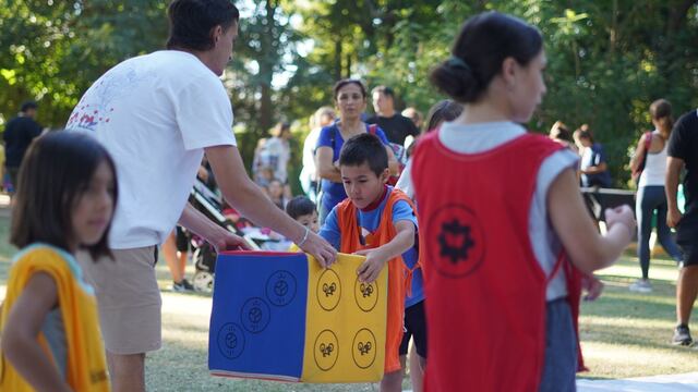 Actividad educativa en el bosquecito Besaccia