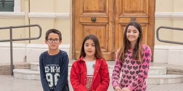 Mateo, Jazz y Mía, los protagonistas de la historia. (Foto / Los Andes)