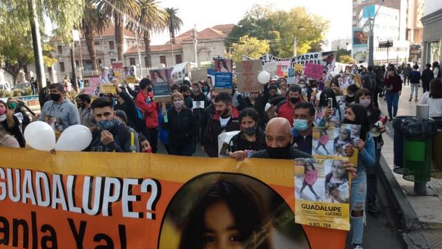 Marcha por la aparición con vida de Guadalupe Lucero