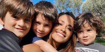 Thiago, Mateo y Ciro acompañaron a su mamá en su primer viaje a Argentina en 2021.