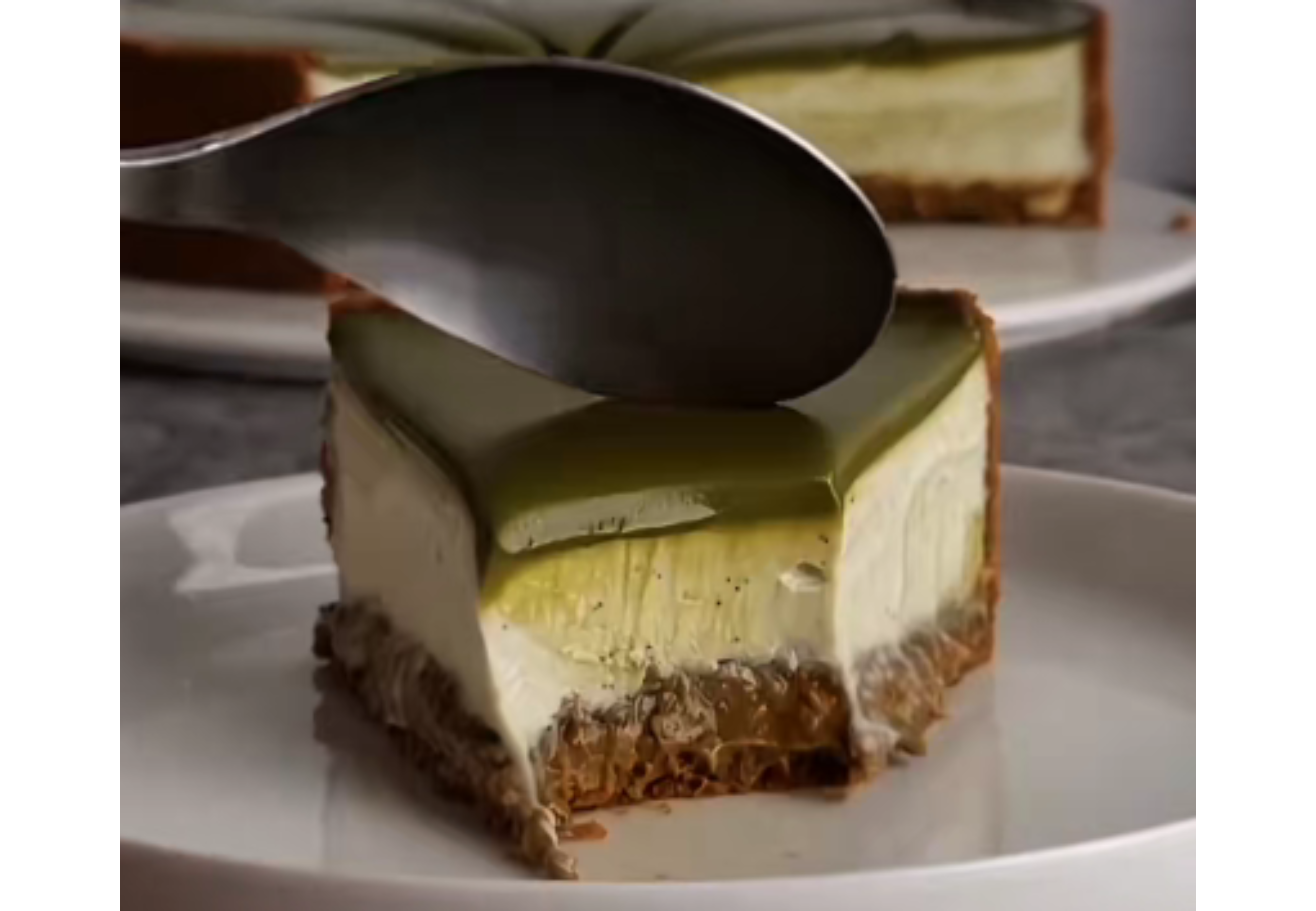 Así de cremoso queda este postre.