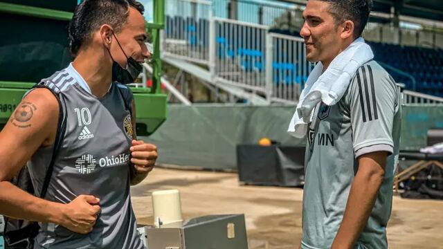 Lucas Zelarayán y Emanuel Reynoso, cordobeses en la MLS de Estados Unidos. Y rivales de Messi... (AP / archivo)