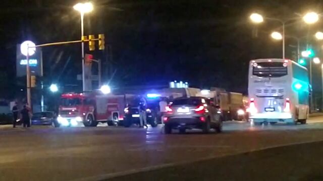 Amplio despliegue en el cruce, tras un accidente fatal