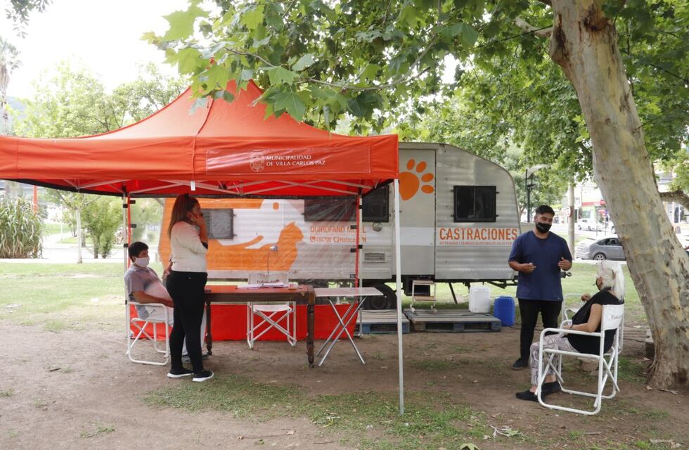 Campaña de castraciones: el quirófano móvil se traslada a otro barrio de Carlos Paz