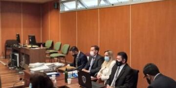 Los fiscales en el juicio por el crimen de jimena Salas