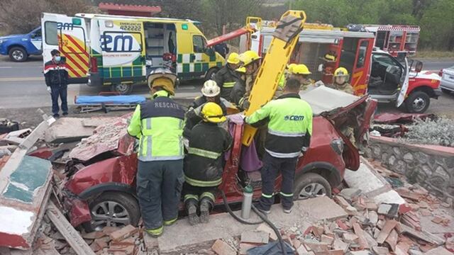 Chocó contra una garita