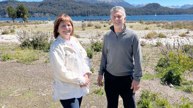Mauricio Macri recibió a Patricia Bullrich en Cumelén. Foto: Corresponsalía.