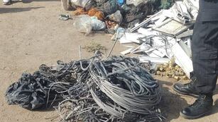 Material secuestrado en la chacarita