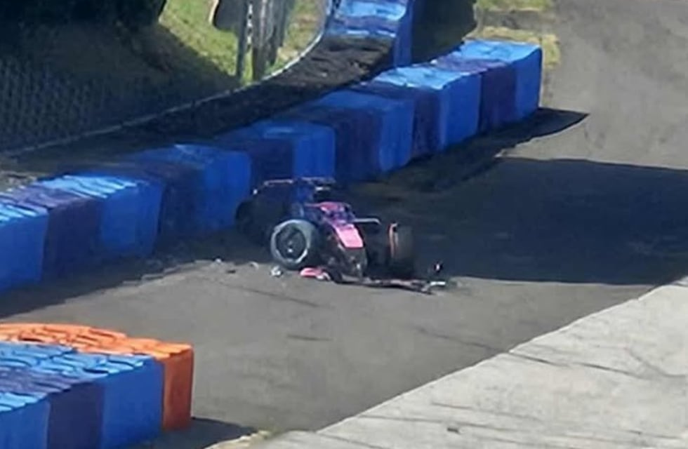 Franco Colapinto sufrió un fuerte accidente y fue trasladado a un centro médico