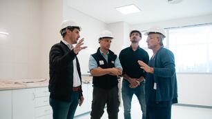 Lisandro Enrico recorrió la obra del Hospital Regional de Rafaela